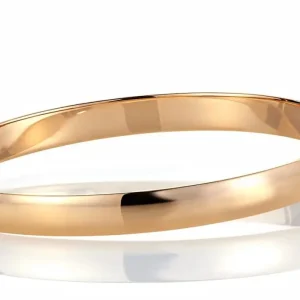 Classic Armring buet profil i Gult Gull 7 mm