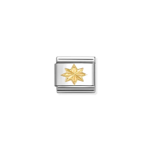 Nomination Symbol link med gull, Diamantskåret Vindrose - Image 2