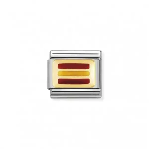 Nomination Symbol link, emalje med gull, Spanske flagg