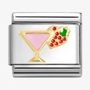 Nomination Symbol link med Gull og Emalje, Cocktail med Jordbær