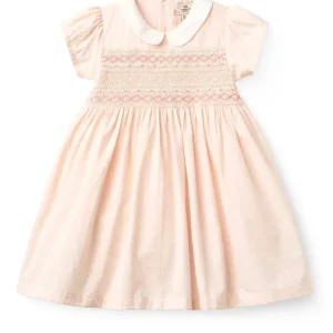 Copenhagen Colors – Kjole med krage og broderi – Rosa – Jente – 0-8 år