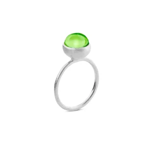 Ring i Sølv med Peridot krystall – 8 mm