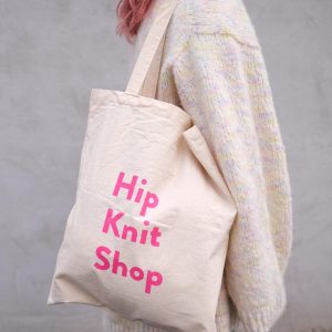 Shopping bag pink logo