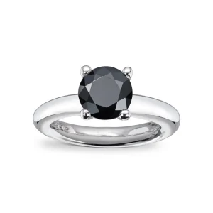 Renate Frøya ring i Sølv med Black Zirconia