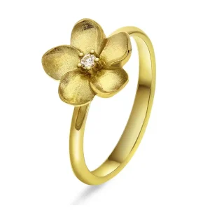 Gullring med Diamant 0,03 WSI Str. 56