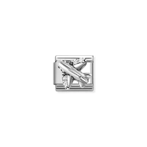 Nomination Symbol link med Oksidert Sølv og Zirconia, Fly