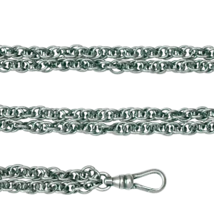 Klokkekjede 35 cm dobbel, Oksidert