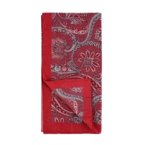 ITALIAN COTTON BANDANA RED MELANGE