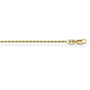 Cordel Kjede 1,6mm – 925 Sølv Forgylt
