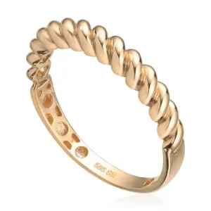 Ring i Gult Gull Vridd – Old Money