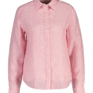 Stripet Linbluse