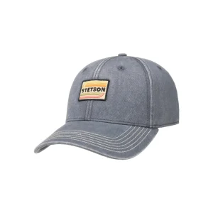 STETSON BASEBALL CAP COTTON LIGHT BLUE/GREY