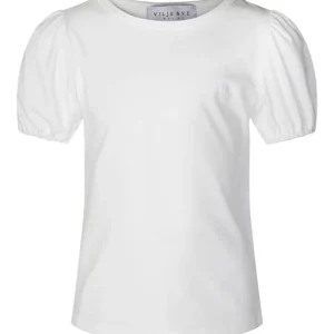 Vilje & Ve – Mia T-skjorte med puffermer – Offwhite – Jente – 4-14 år