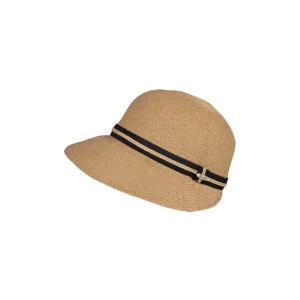 LINDA B CLOCHE CAP CAMEL