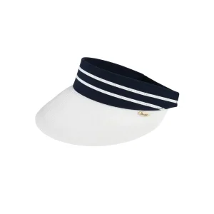BRITT VISOR WHITE NAVY
