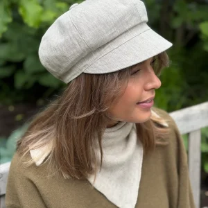 BALLONCAP LINEN IVORY MELANGE