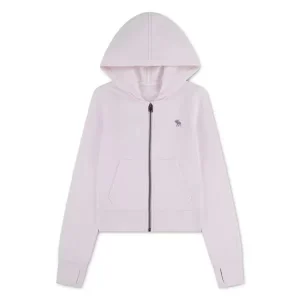 Abercrombie – Hettejakke med ryggprint – Rosa – Jente – 5-16 år