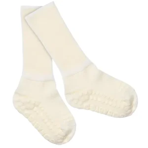 GOBABYGO – Sokker i merinoull med antiskli – Offwhite – Unisex – 0-3 år
