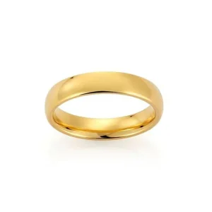 Giftering i gult gull – 5 mm oval