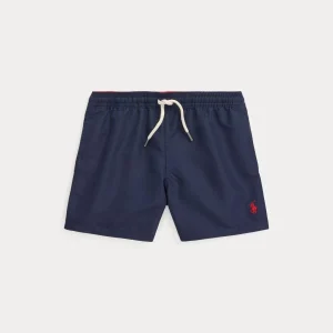 Polo Ralph Lauren – Traveler badeshorts med rød logo – Marineblå – Gutt – 8-20 år